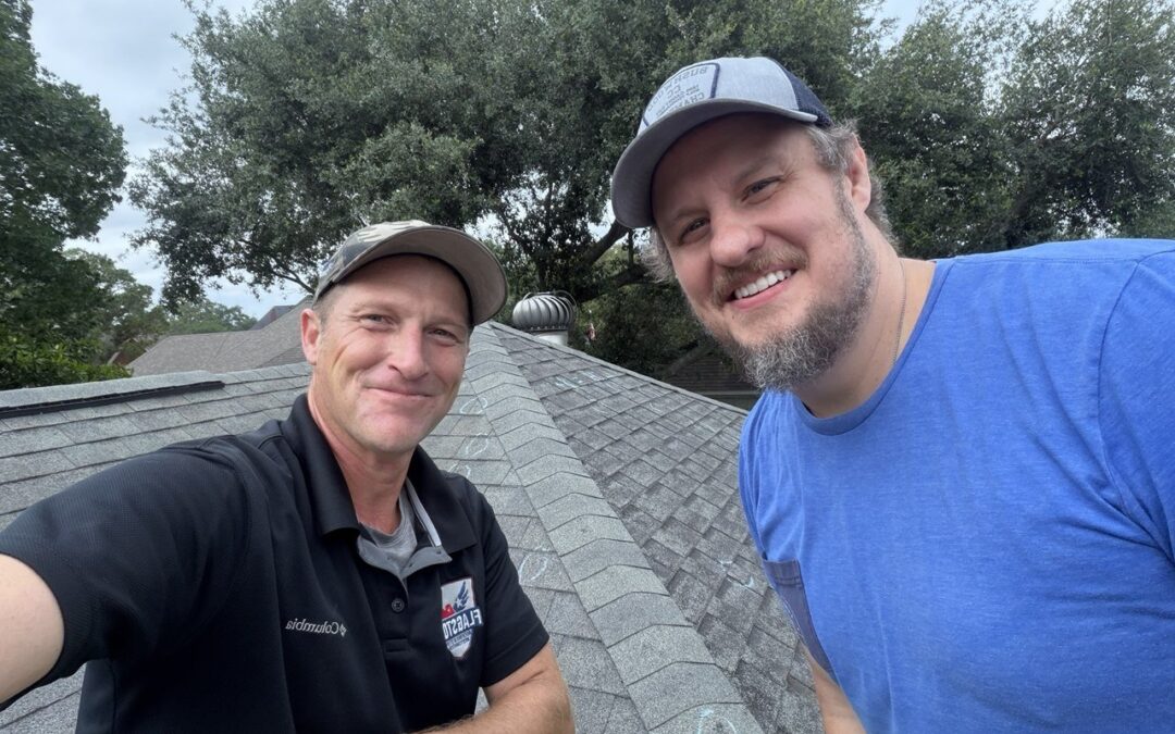 New asphalt shingle roof installed on a Texas home