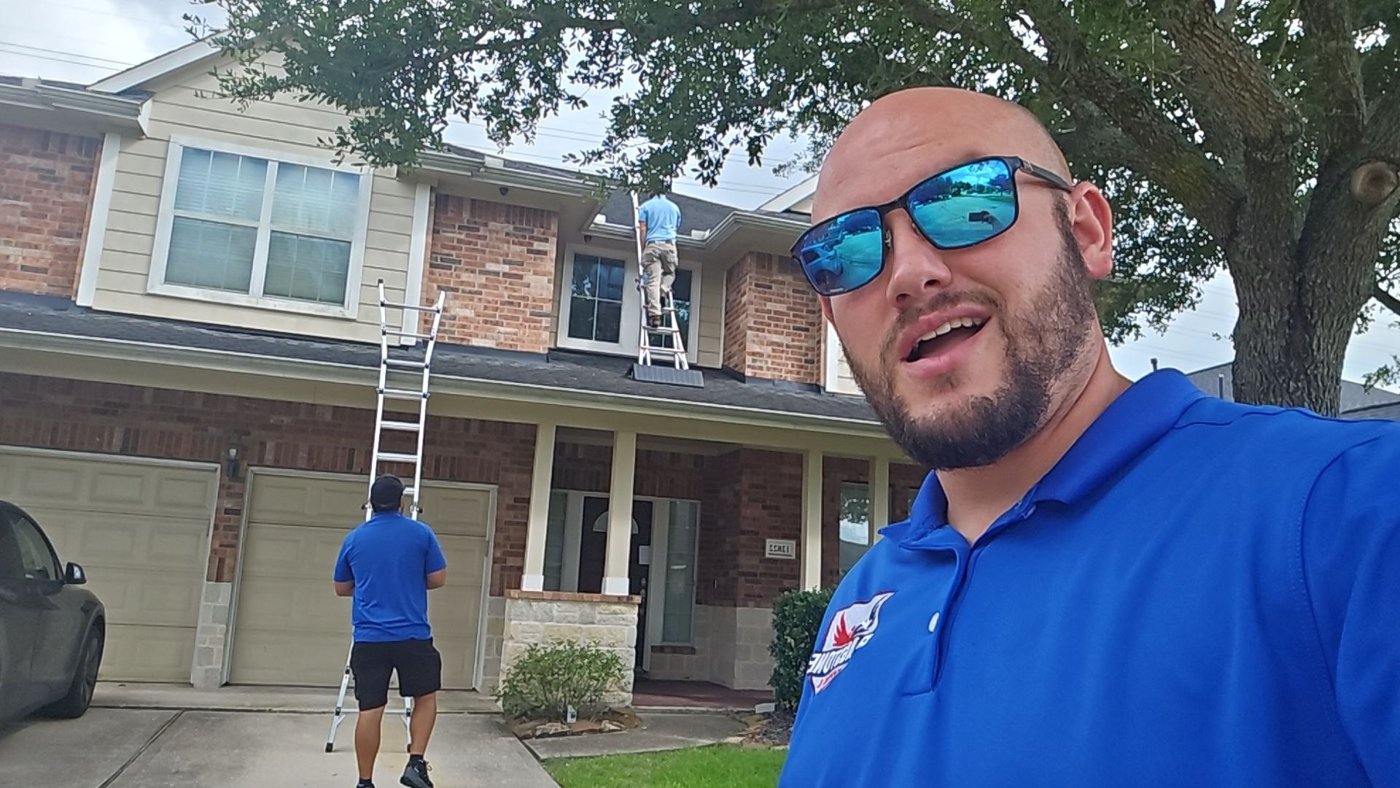 Attic inspection checking for roof leaks