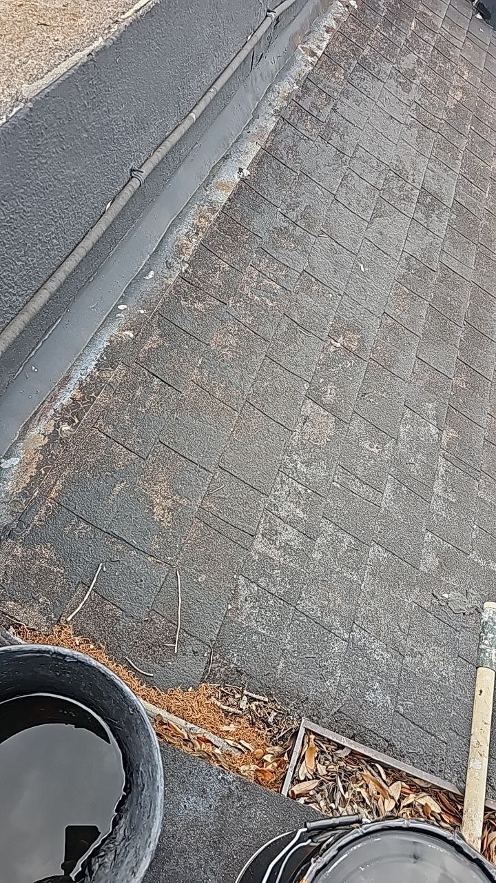 Rotted roof decking exposed during a Texas roof replacement