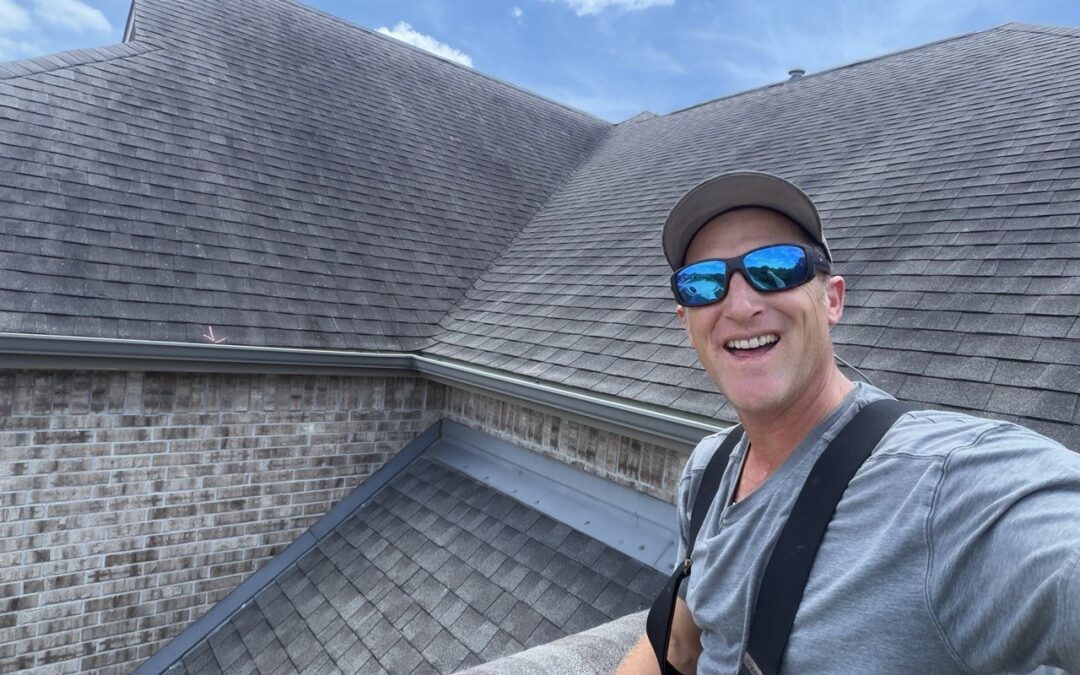 Commercial low-slope roof on a Texas building