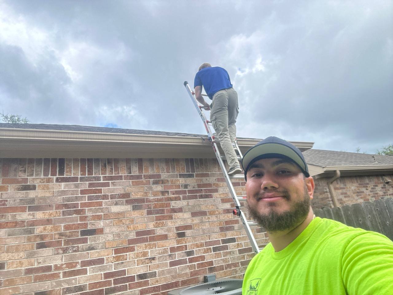 Flagstone Roofing crew replacing a storm-damaged roof in Texas