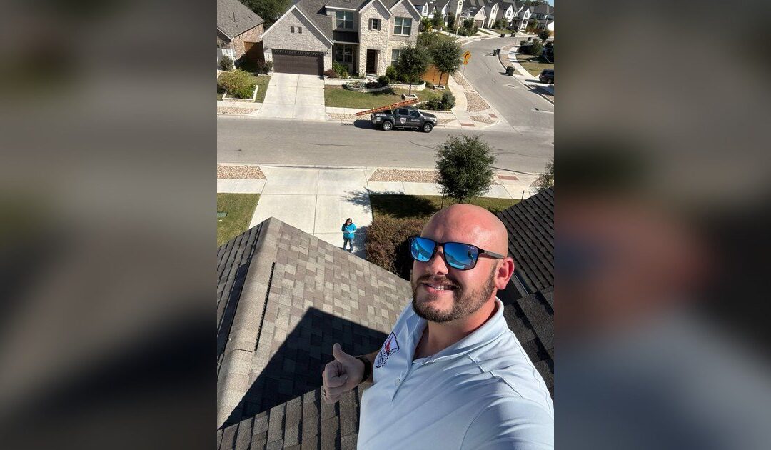 Roofers working on a house in Texas