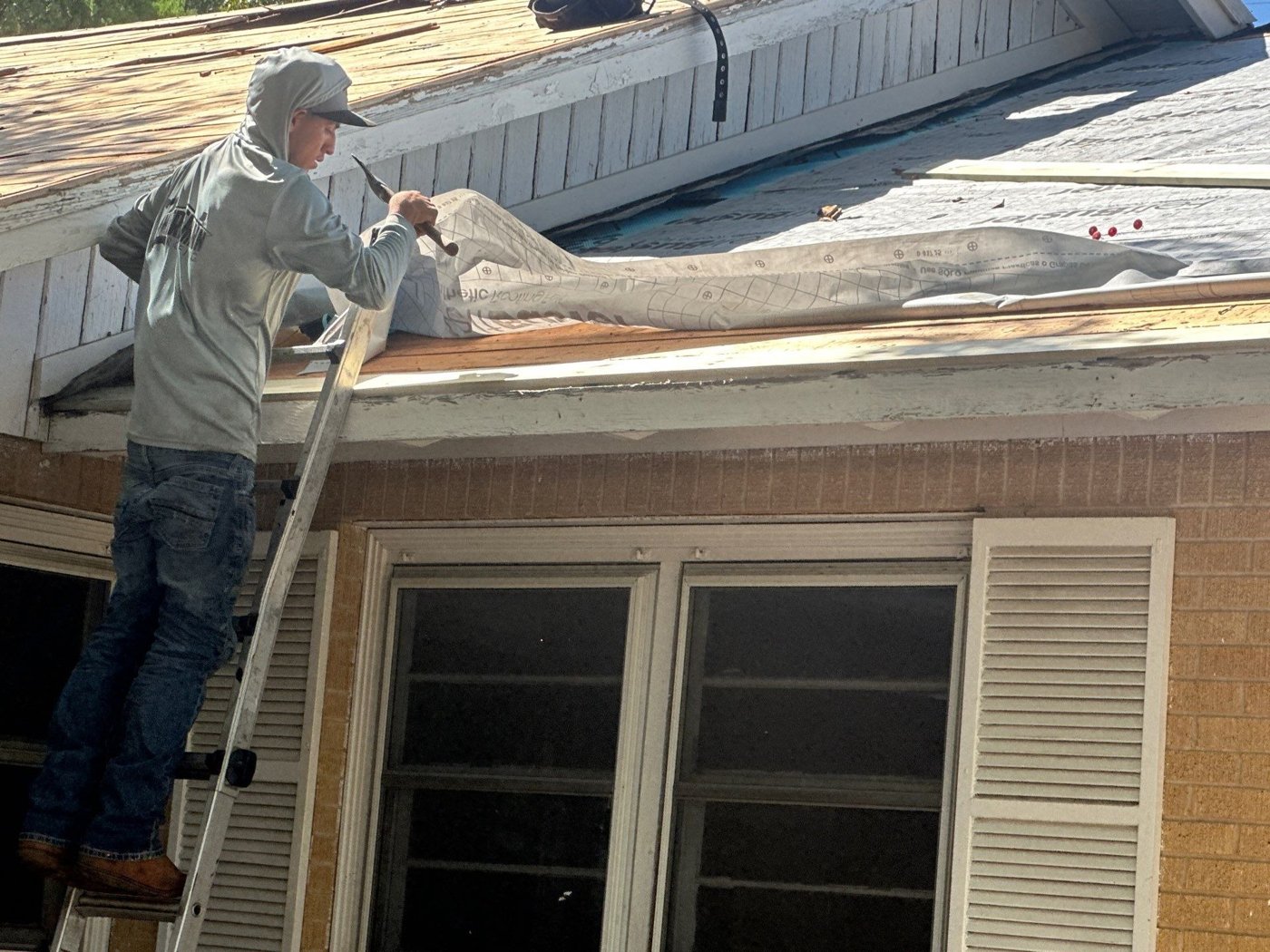 Before and after roof replacement