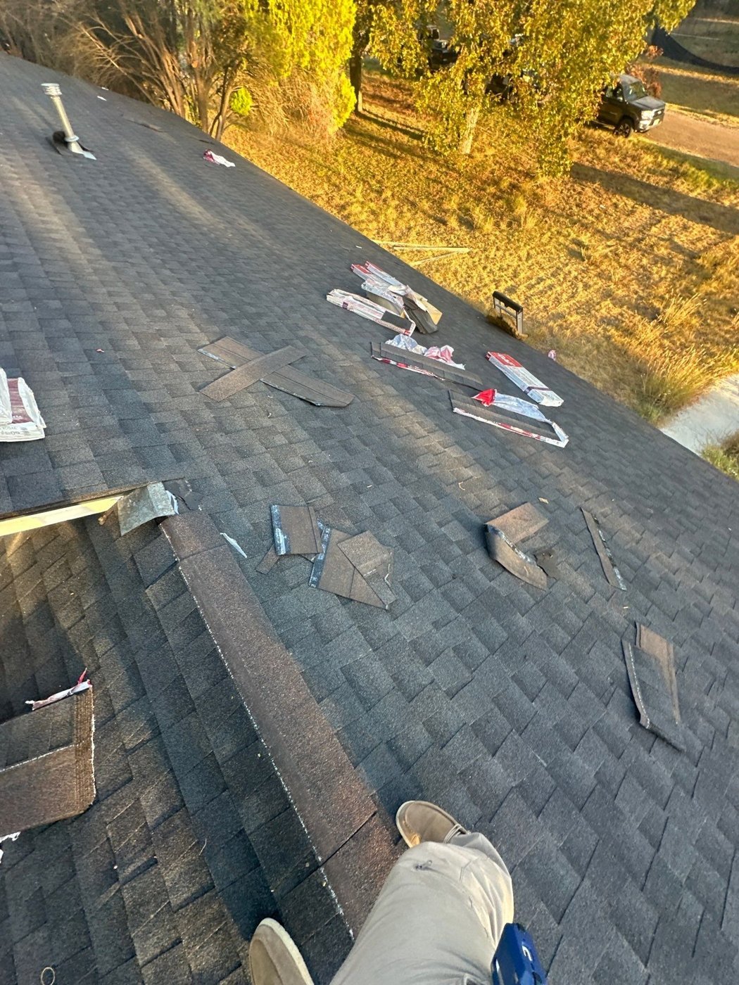 Roofing materials showing pricing comparison