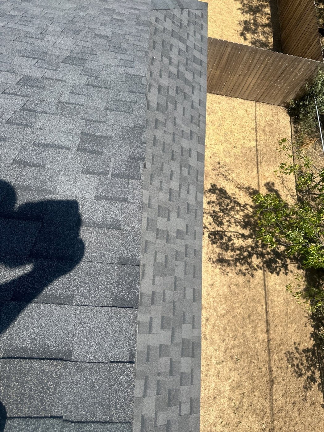 Roof installation on a residential home