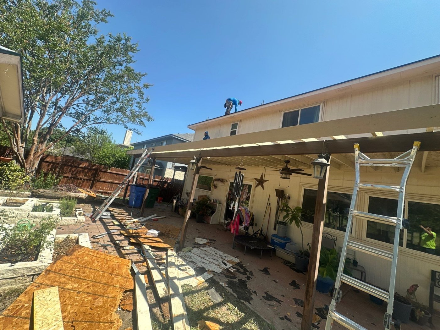 Job interview for roofing sales manager position